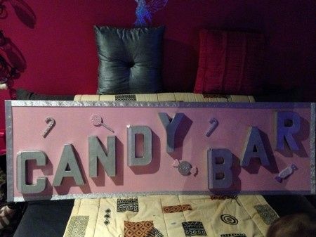 Panneau candy bar 