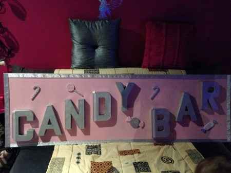Panneau candy bar 