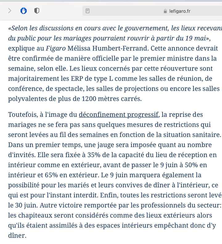 Calendrier validé par le gouvernement - 1