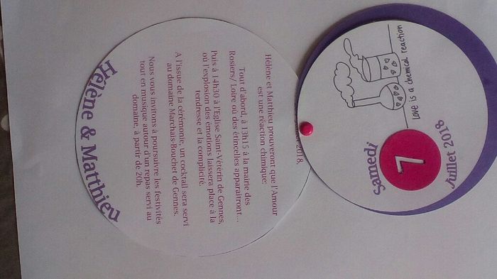 Faire part diy violet fushia et blanc! avis ? - 4