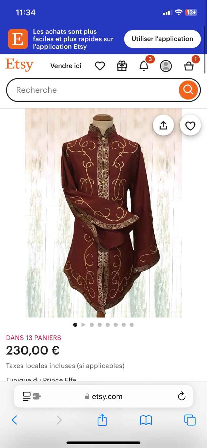 Costume - Mariage ambiance hobbit / campagne - 1