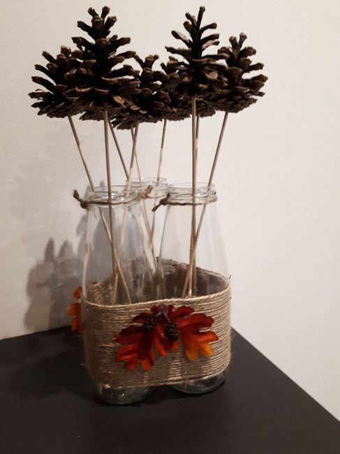 Diy vase thème automne forêt 1