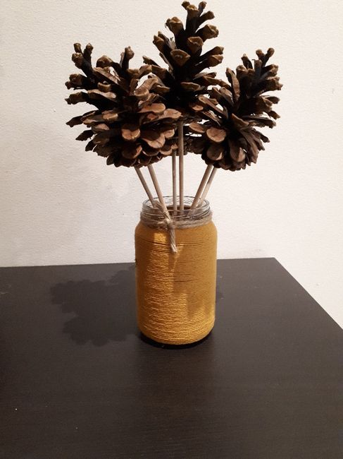 Diy vase thème automne forêt 3