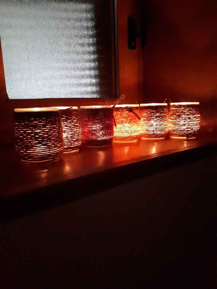 Mes photophores ficelle thème automnal sont finis 😊 - 1