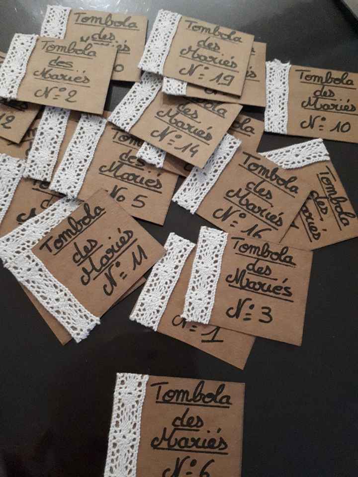 Préparatifs de ma tombola - 3