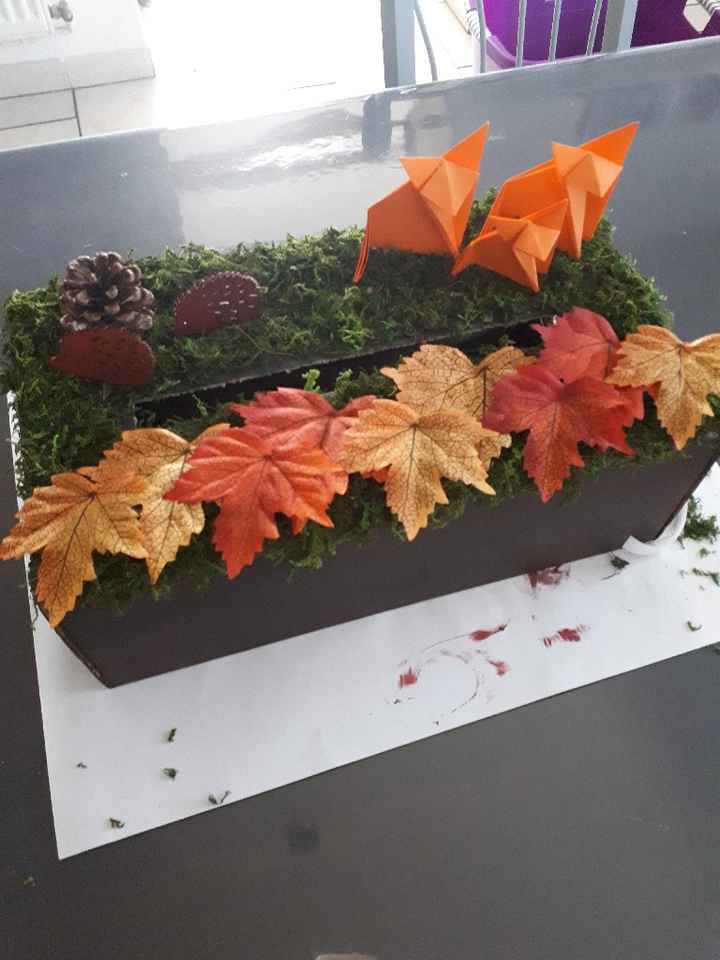 Urne thème automne forêt renard - 1