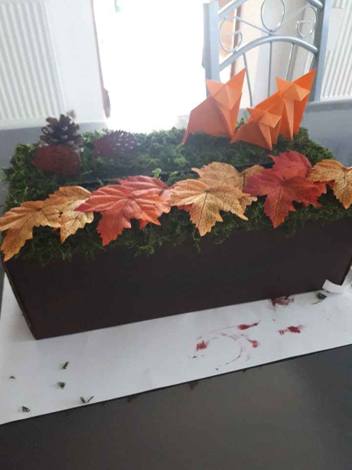 Urne thème automne forêt renard - 2