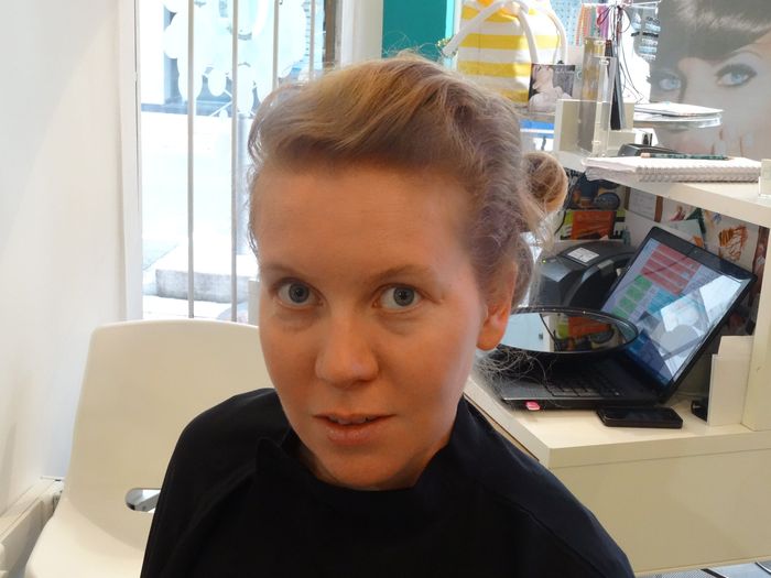 essai coiffure : de face