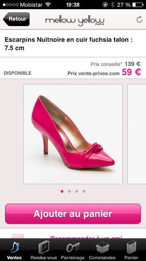 chaussures fuchsia