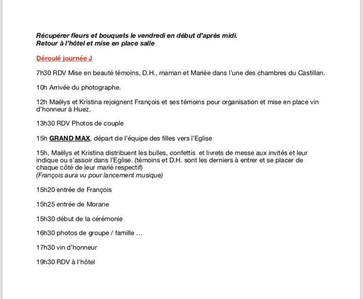 Planning journée, quand faire les photos de couple ? - 1