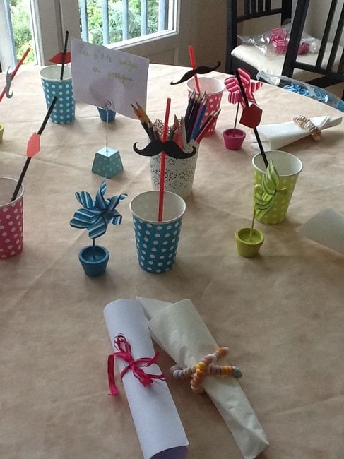 Essai deco table enfants 