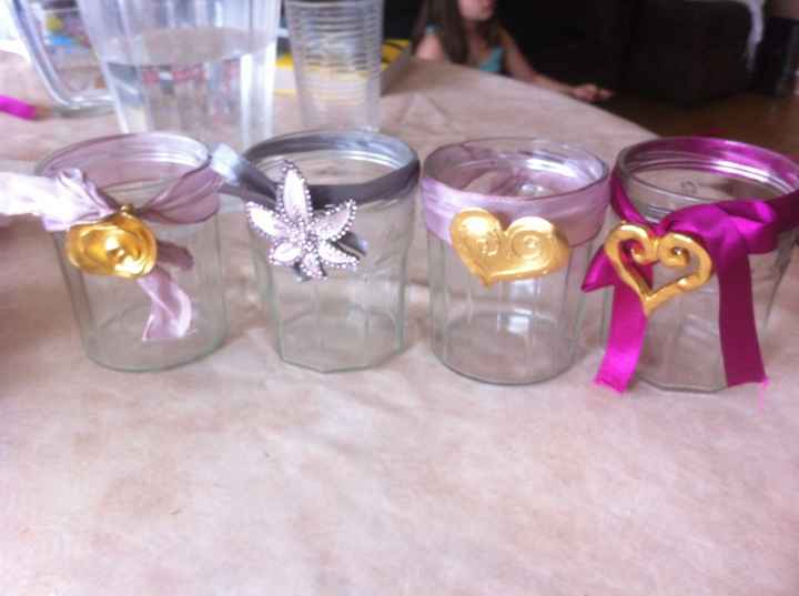 Customisation bocaux en verre et boîtes en carton 