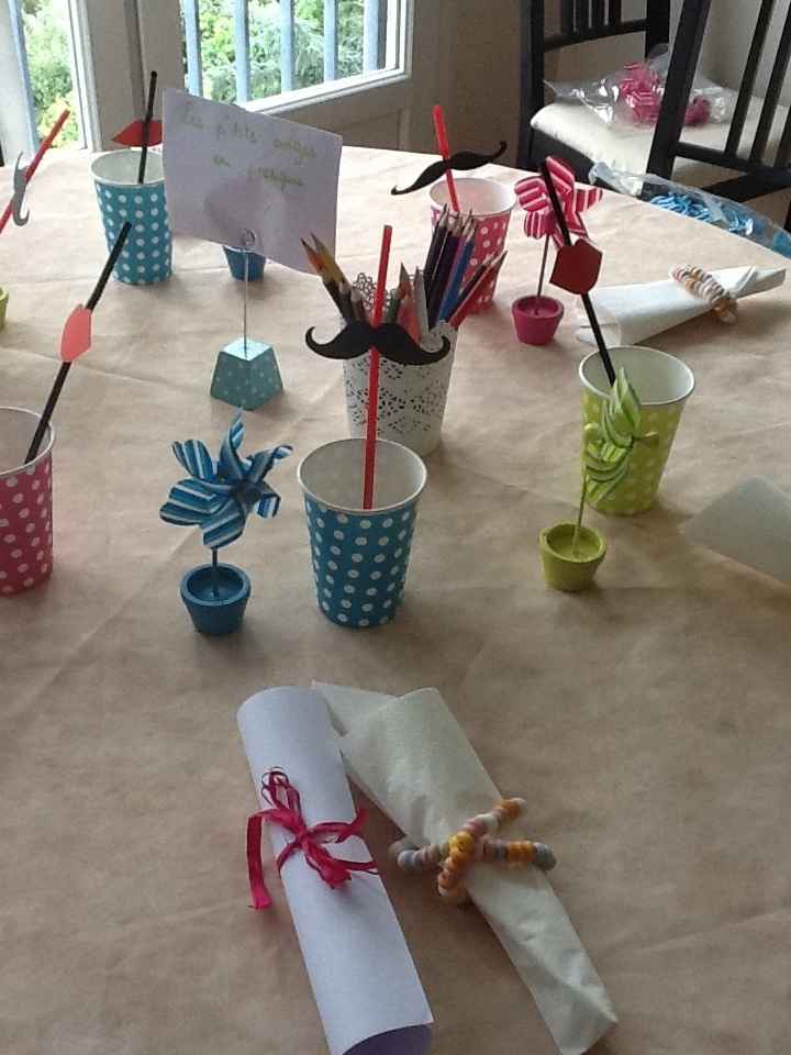 Essai deco table enfants 