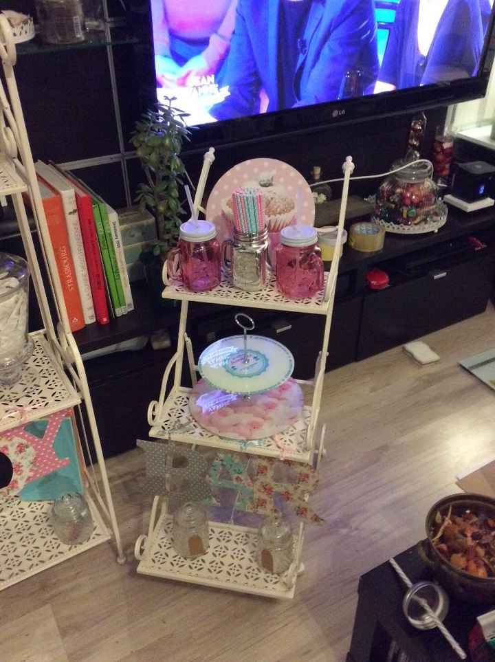 La deco pour le candy bar 