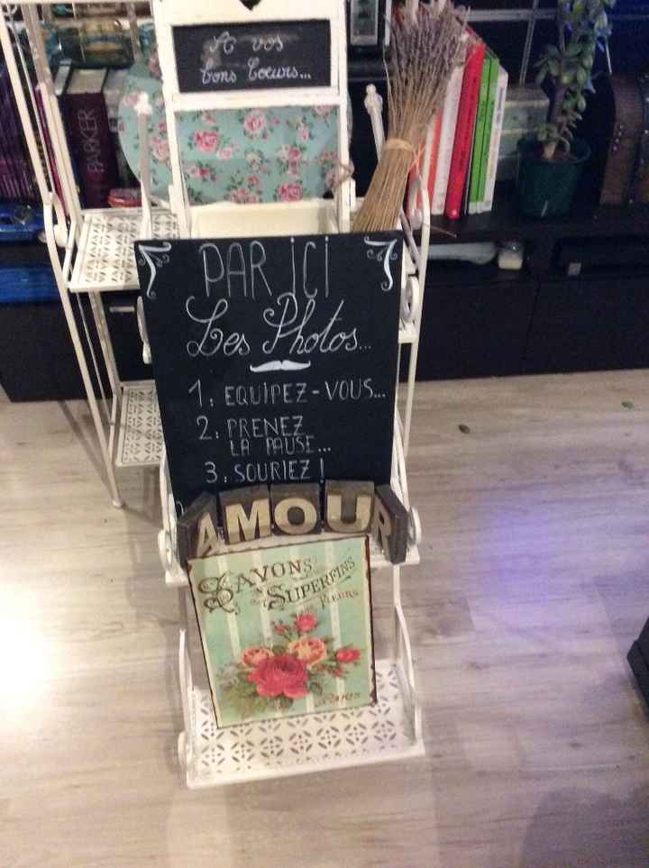 Les meubles pour le candy bar 