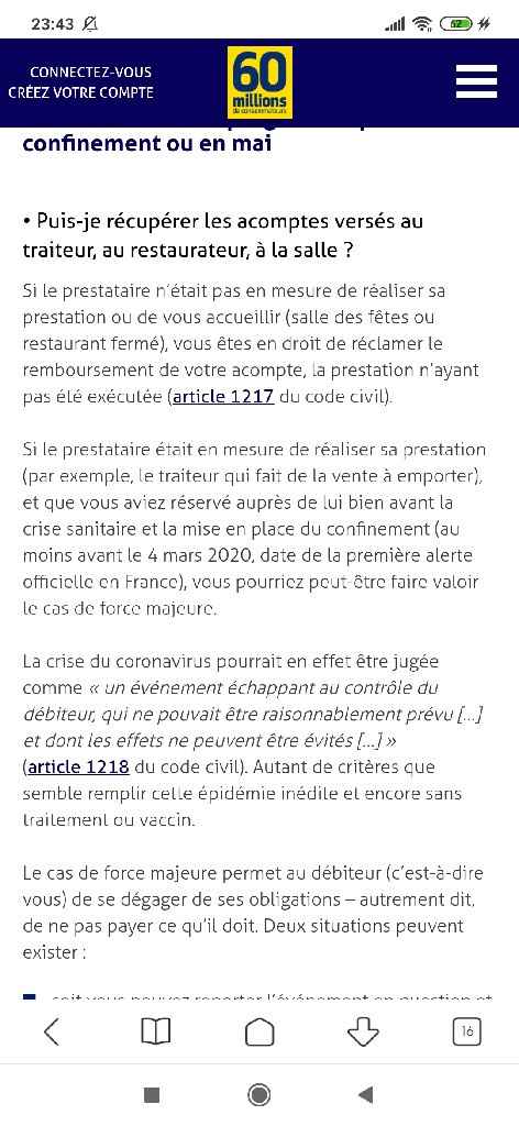 Annulation salle privée - 1