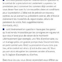 Annulation salle privée - 2