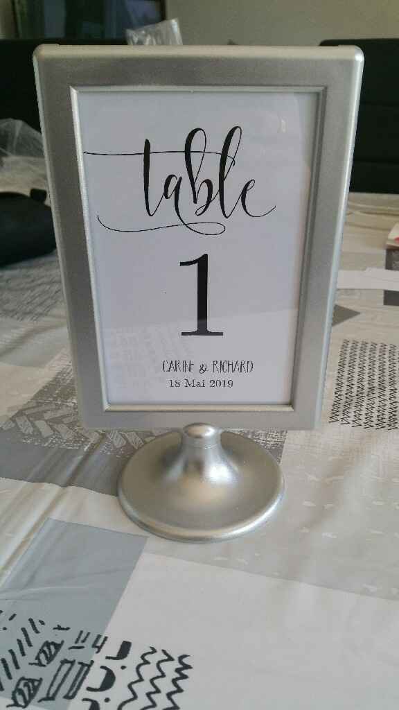 Mes numéros de table - 1