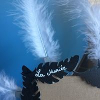 Marque place thème plume - 1