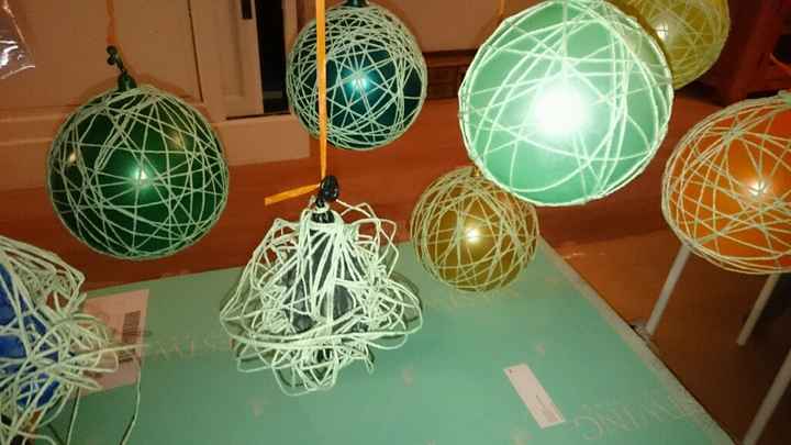 Boules en rotin, mais en laine.. en cours.. - 1