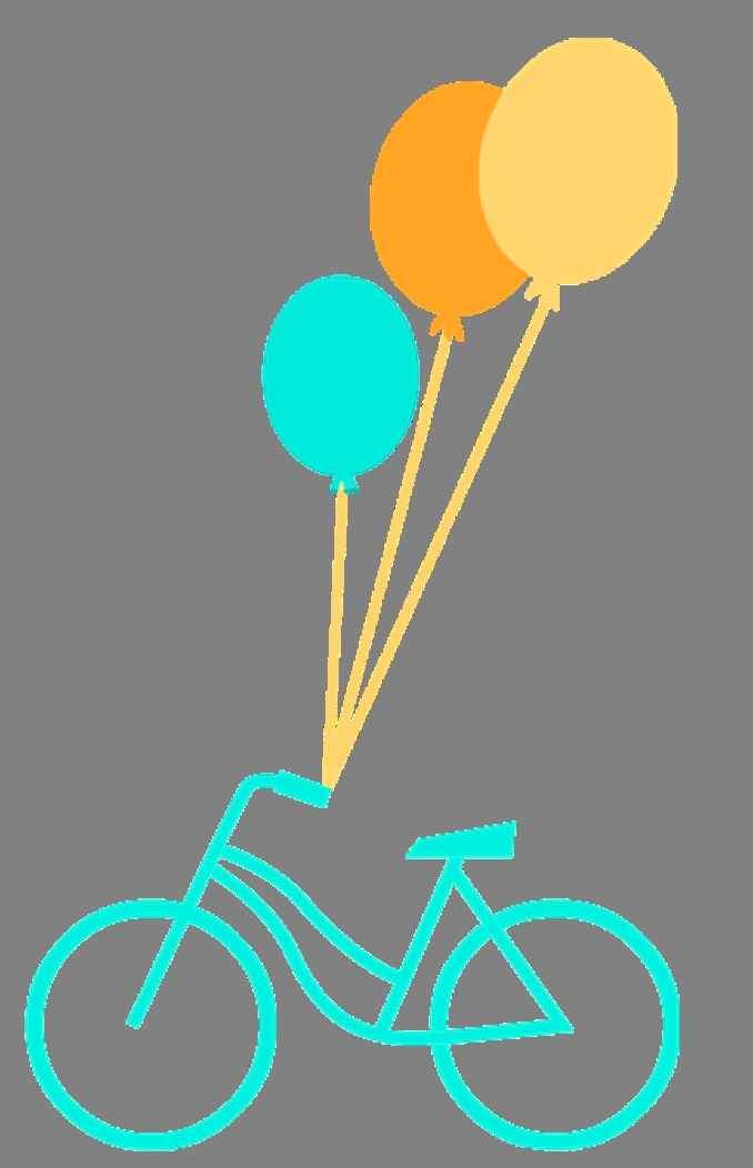 vélo +ballons