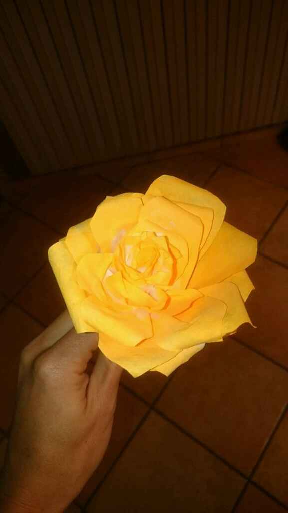 Avancement roses filtre à café - 2