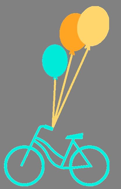 vélo +ballons