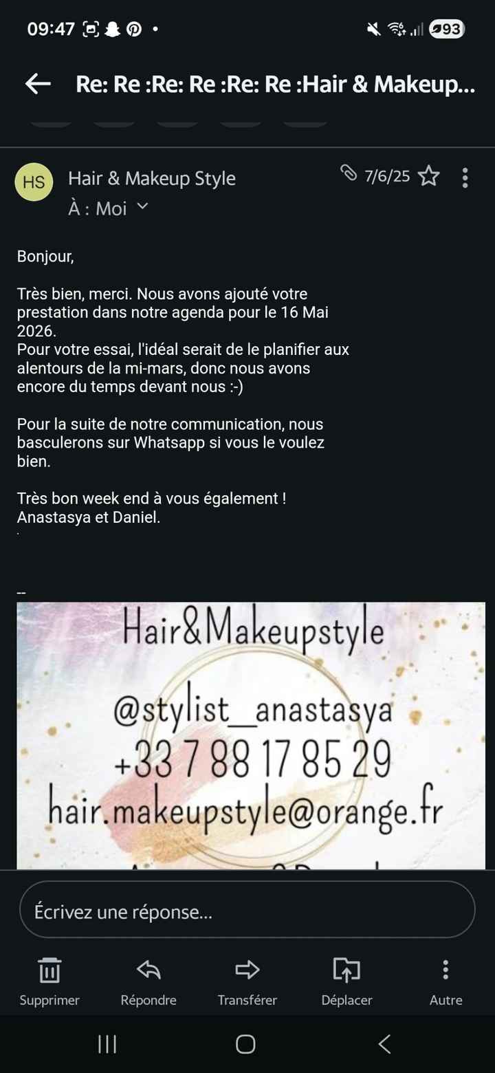 Annulation coiffeuse maquilleuse et non remboursement - 3