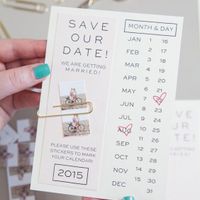 Save the date (et autocollants)