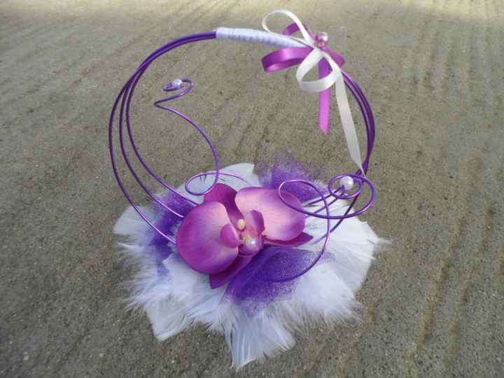 porte alliance fil d'aluminium, orchidées