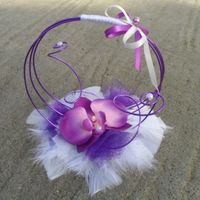 porte alliance fil d'aluminium, orchidées