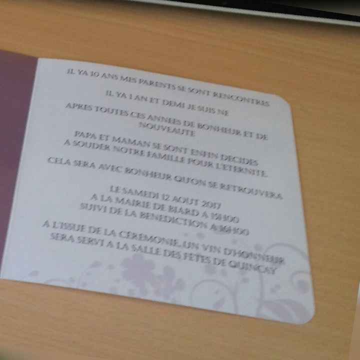 Mon faire part - 2