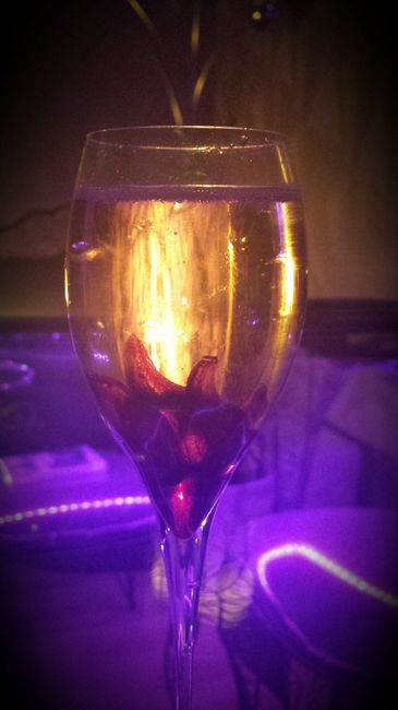 Fleur comestible pour champagne - 1