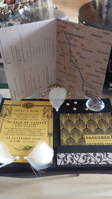 Faire Part DIY "Gatsby"