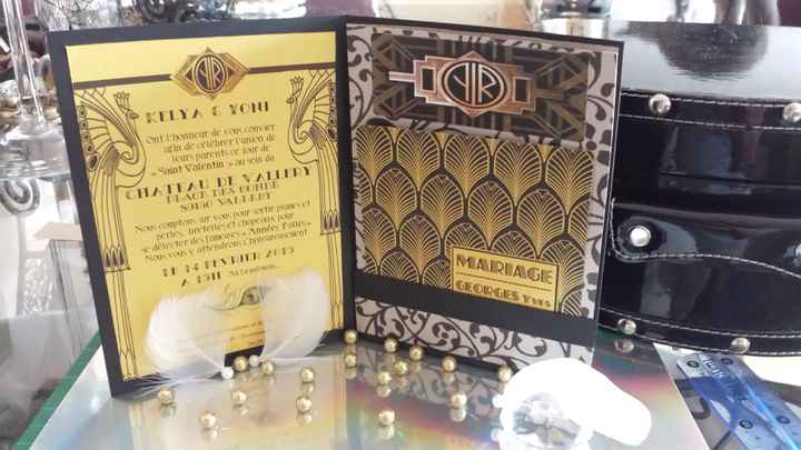 Faire Part DIY "Gatsby"