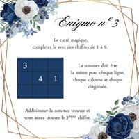 Enigme, jeux du champagne - 3