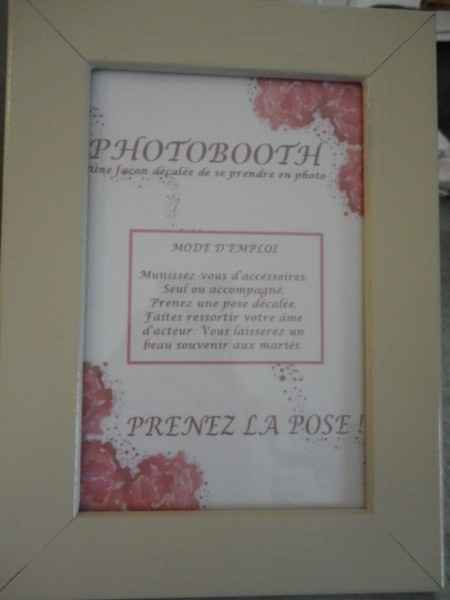 Idée pour photobooth 