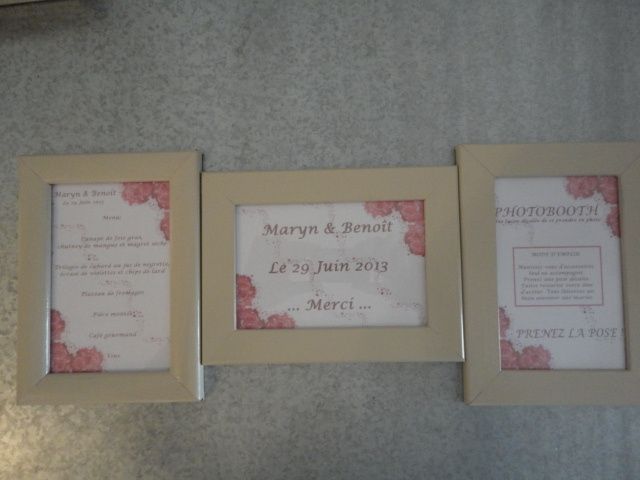 Mes différents cadres