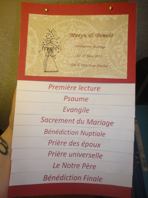 Livret de messe 