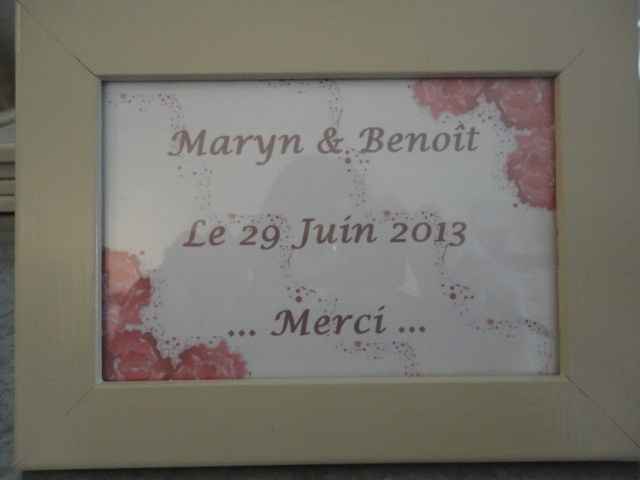 Cadre pour table de l'urne et livre d'or