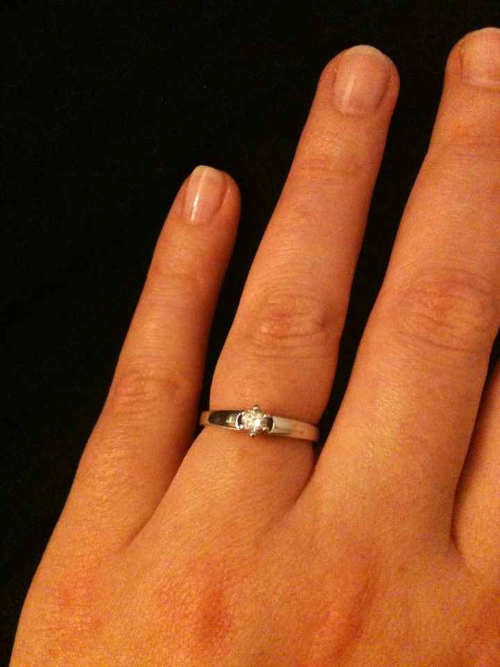 Ma bague de fiançailles ...