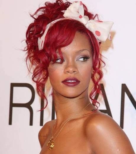 coiffure cheveux rouges