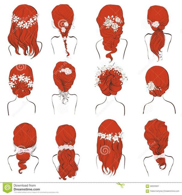 coiffure cheveux rouges