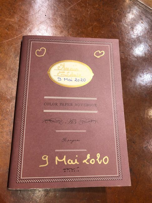 Préparation du carnet de love notes 1