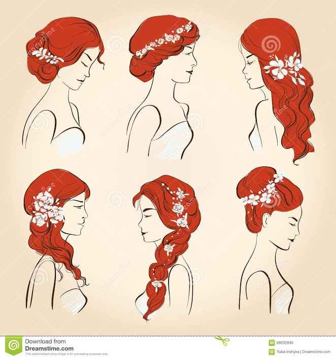 coiffure cheveux rouges