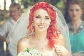 coiffure cheveux rouges