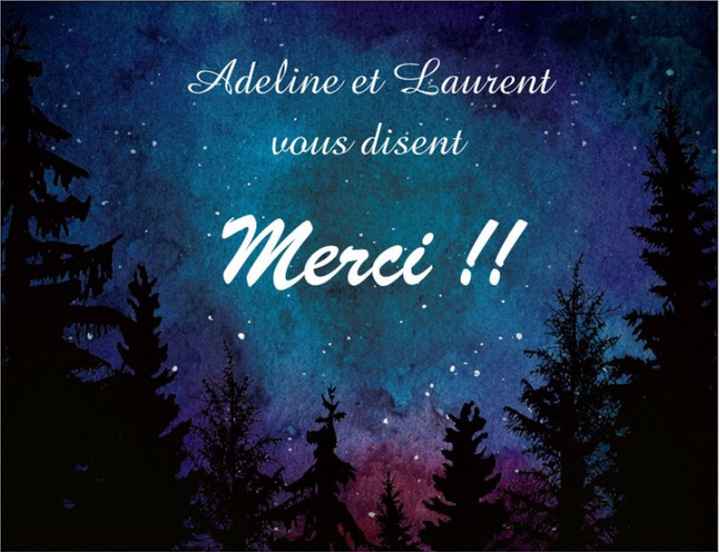 Les remerciements - 1