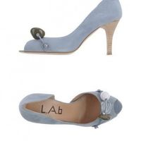 Escarpins à talon 7 cm, bleu-gris