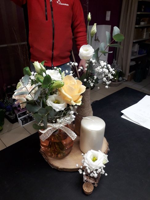 Essai Centre de table et bouquet - 1