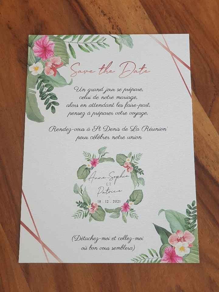 Carte Save the Date avec magnet, besoin de conseils - 1